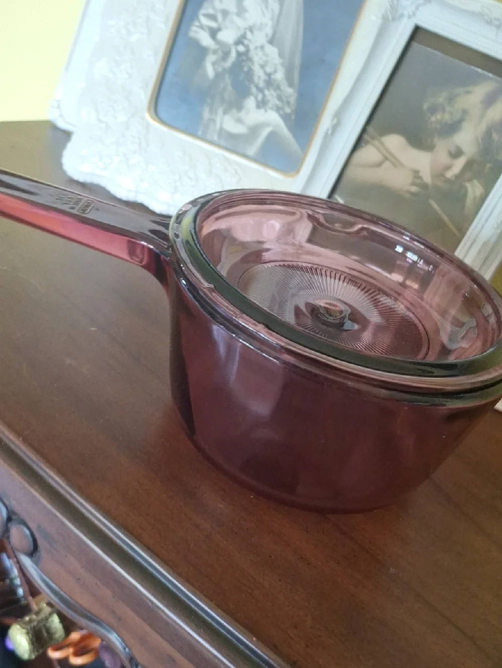 Purple Vision Glass Saucepan with Lid - Elegant Transparent Cookware